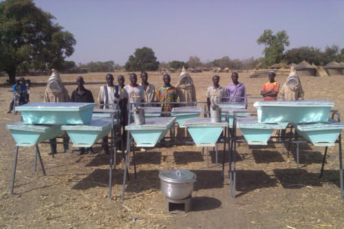 Modern beehives (Burkina Faso ©ADAP)