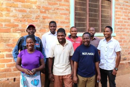 IBA office team led by ADAP Project Supervisor Mr. Shabani Halfani (with the dark blue T-shirt)